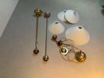 Kleur wit, Huis en Inrichting, Lampen | Hanglampen, Gebruikt, Ophalen of Verzenden, Glas, Oud
