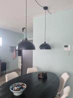 Twee zwarte hanglampen, Ophalen of Verzenden, Zo goed als nieuw, Minder dan 50 cm