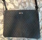Gucci Black Vintage Canvas Crossbody Shoulder Bag, Ophalen, Zo goed als nieuw, Zwart