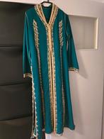 Groene kaftan met Gouden Details, Ophalen of Verzenden, Zo goed als nieuw, Groen