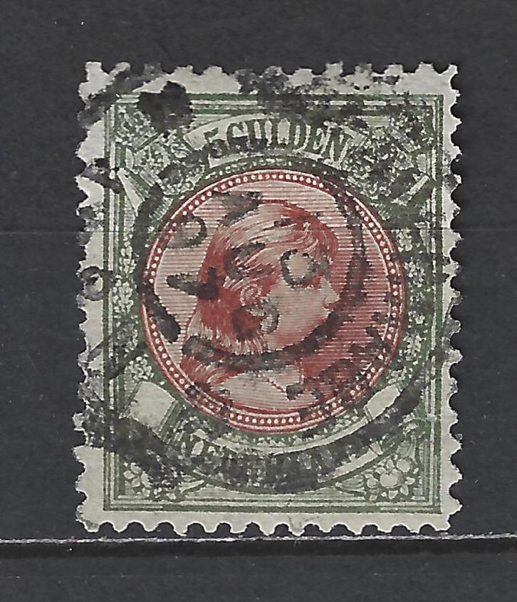 Nederland 48 grootrond stempel s''Gravenhage Wilhelmina 1893, Postzegels en Munten, Postzegels | Nederland, Gestempeld, T/m 1940