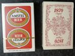 2 sets speelkaarten AMSTEL bier+Amstel 1870 bij krat 1991, Verzamelen, Ophalen of Verzenden, Zo goed als nieuw, Speelkaart(en)
