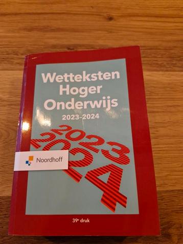 Wetteksten Hoger Onderwijs 9789001043889 beschikbaar voor biedingen