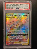 Charizard & reshiram GX 108/095 PSA 9, Ophalen of Verzenden, Zo goed als nieuw, Losse kaart, Foil