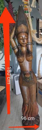 Mooi groot houten beeld, Antiek en Kunst, Ophalen