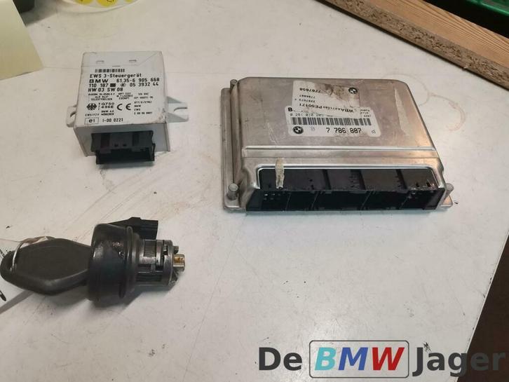 DDE met EWS en sleutel BMW 3-serie E46 318D 320D M47 7786887, Auto-onderdelen, Elektronica en Kabels, BMW, Gebruikt, Ophalen of Verzenden