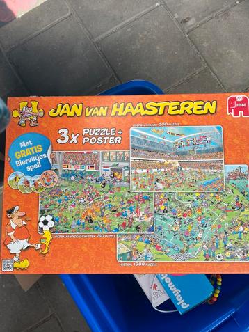 Puzzel Set: Jan van Haasteren 3 stuks & Sportauto beschikbaar voor biedingen