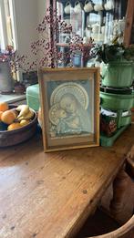 Afbeelding maria en kind hummel groen / geel, Antiek en Kunst, Antiek | Religie, Ophalen of Verzenden