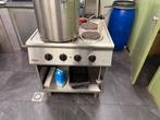 Horeca fornuis op krachtstroom // Combisteel, Witgoed en Apparatuur, Fornuizen, Ophalen, Warmhoudplaat, 60 cm of meer, 4 kookzones