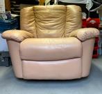 Lederen relax fauteuil, Huis en Inrichting, Fauteuils, Ophalen, Zo goed als nieuw, 100 tot 125 cm, Leer