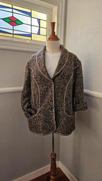 Vintage Geweven Jasje Gerry Weber - maat 48, Bruin, Maat 46/48 (XL) of groter, Ophalen of Verzenden, Gedragen