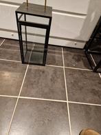 Mooi windlicht van glas en staal nu 15,00, Ophalen of Verzenden, Zo goed als nieuw