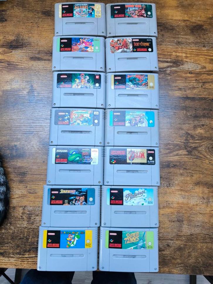 15 Super Nintendo (SNES) Games - Verzamelaarsitem!, Spelcomputers en Games, Games | Nintendo Super NES, Gebruikt, Platform, 2 spelers