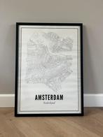 Amsterdam plattegrond schilderij, Ophalen, Zo goed als nieuw