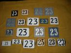 oud emaille huisnummer 23 ook 24 25 26 27 28 29 30 31 32 33, Antiek en Kunst, Ophalen of Verzenden