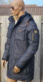 PME Legend "Camou Pilot" zwarte winterjas / Parka (M) zgan