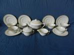 17 delig servies Ram Arnhem model D geel filet rand ca. 1927, Antiek en Kunst, Antiek | Keramiek en Aardewerk, Ophalen of Verzenden