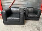 Gelderland 5520 fauteuil zwart, Ophalen, Zo goed als nieuw, 50 tot 75 cm, Leer