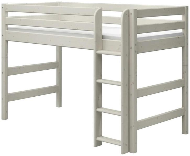 Flexa Classic halfhoogslaper zonder ladder 90200 whitewash, Kinderen en Baby's, Kinderkamer | Stapelbedden en Hoogslapers, Gebruikt