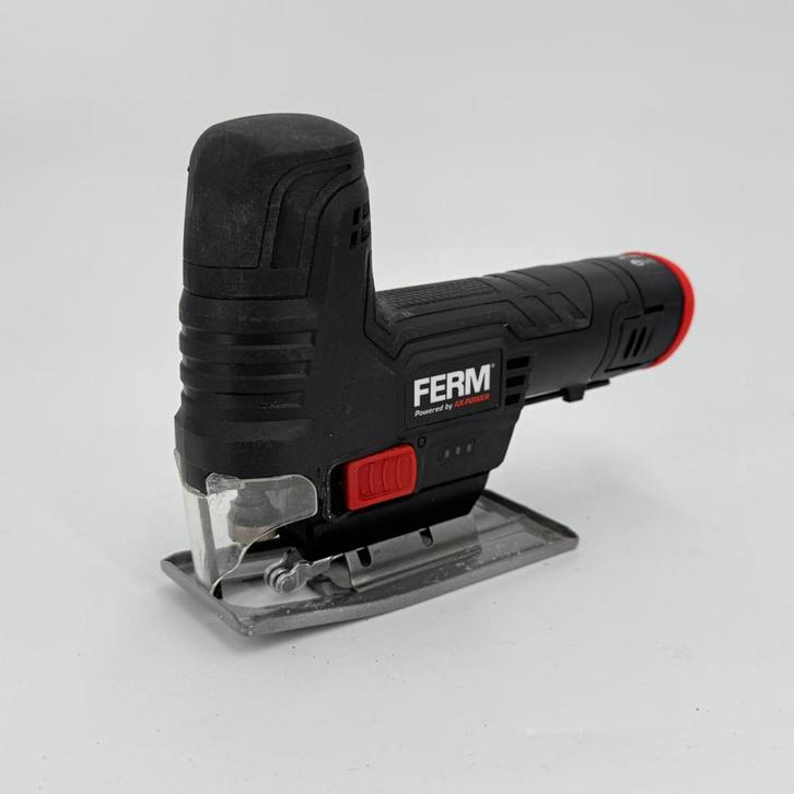 Ferm Ax-Power JSM1046 Decoupeerzaag | Inclusief Accu (accula, Doe-het-zelf en Verbouw, Gereedschap | Zaagmachines, Gebruikt