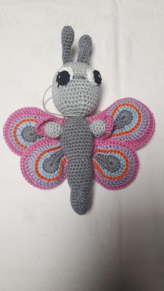 Mooie vlinder, Ophalen of Verzenden, Nieuw, Haken, Wol of Garen