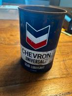 Olieblik. Chevron oud olieblik ( leeg), Ophalen of Verzenden, Gebruikt, Overige