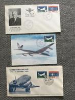 3 stuks met de KLM postzegels 1959, Ophalen of Verzenden, Envelop