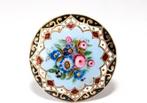 antieke Zwitserse broche met emaille 1860-1880, Ophalen of Verzenden, Overige materialen, Broche