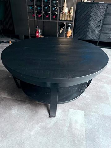 Salontafel zwart rond 90 cm diameter 45cm hoog beschikbaar voor biedingen