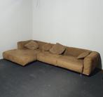 Grote Alivar Bank chaise longue Daytona Nubuck leer, Huis en Inrichting, Banken | Bankstellen, 250 tot 300 cm, Gebruikt, Metaal