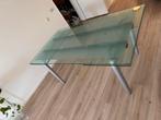 “Rolf Benz” model hardglazen tafel, Ophalen, Gebruikt, Rechthoekig, 50 tot 100 cm