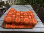 2 Vintage Didas dralon dekens bruin/oranje 2.20 cm x 1,50 cm, Ophalen of Verzenden, Zo goed als nieuw