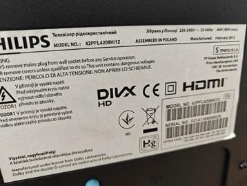 Philips 42" tv te koop, in goede staat beschikbaar voor biedingen