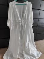 Witte lange vest jurk xl zomer kimono beach cover Ibiza, Ophalen of Verzenden, Zo goed als nieuw