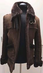 Echte retro lammy jaren 70 - lamsvacht en suède mt S vintage, Kleding | Dames, Jassen | Winter, Bruin, Ophalen of Verzenden, Zo goed als nieuw