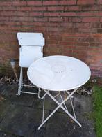 Bistro set metaal - gratis meenemen, Tuin en Terras, Tuinsets en Loungesets, Ophalen, Gebruikt, Overige materialen, 2 zitplaatsen