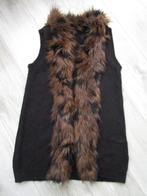 H&M vest met bont maat M, Maat 38/40 (M), H&M, Verzenden, Zwart