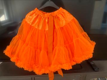 Oranje petticoats diverse lengtes nieuw