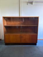 Vintage vitrinekastje midcentury, Huis en Inrichting, Kasten | Vitrinekasten, Ophalen, 100 tot 150 cm, 100 tot 150 cm, Vintage