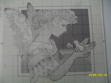 NIEUW, ORIGINEEL patroon Holiday Cherub 2000. En Verkoop DMC beschikbaar voor biedingen