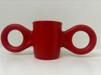 Gispen Dombo design beker met oren rood, Antiek en Kunst, Kunst | Designobjecten, Verzenden