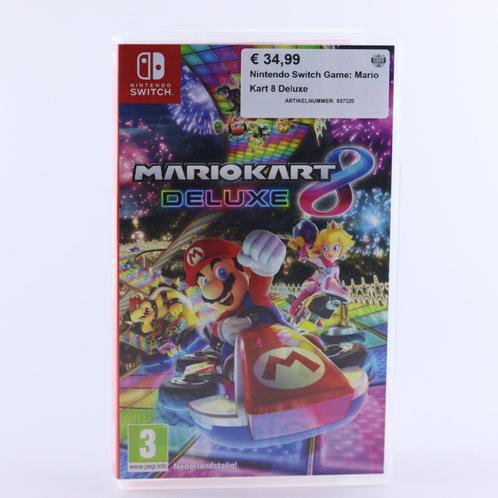Nintendo Switch Game: Mario Kart 8 Deluxe, Spelcomputers en Games, Spelcomputers | Nintendo Switch, Zo goed als nieuw