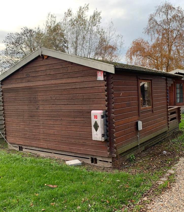 Blokhut met Veranda - Perfect voor Tuin & Ontspanning!, Tuin en Terras, Bergingen en Tuinkasten, Gebruikt, Overige typen, Hout
