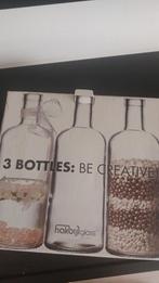 3galzen flessen/bloemvasen, Ophalen of Verzenden, Pot, Bus of Blik