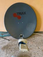 Triax 60 schotelantenne met kabels, Audio, Tv en Foto, Overige merken, Zo goed als nieuw, Ophalen