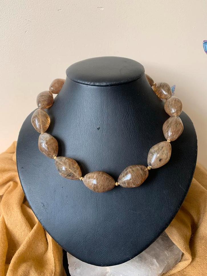 Limonietkwarts golden healer beschermer sjamaan, Sieraden, Tassen en Uiterlijk, Kettingen, Nieuw, Steen of Mineraal, Met edelsteen