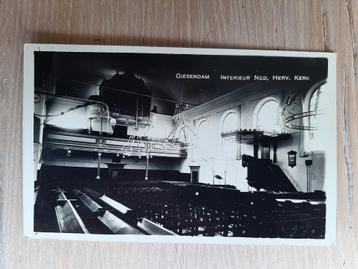originele Van der List fotokaart, Giessendam Herv. kerk jr30 beschikbaar voor biedingen