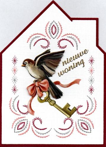 geborduurde 3D kaart nr 109 beschikbaar voor biedingen