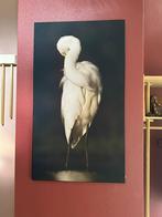 (nieuw 275, prijs 40) Reiger op canvas 130x75, Ophalen of Verzenden