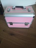Make up koffer met sleutels, Sieraden, Tassen en Uiterlijk, Beautycases, Ophalen, Zo goed als nieuw, Roze, Met slot